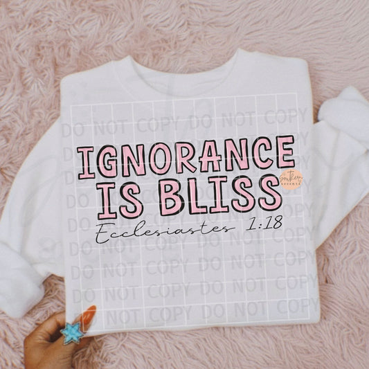 Ignorance is Bliss PNG Digital Download