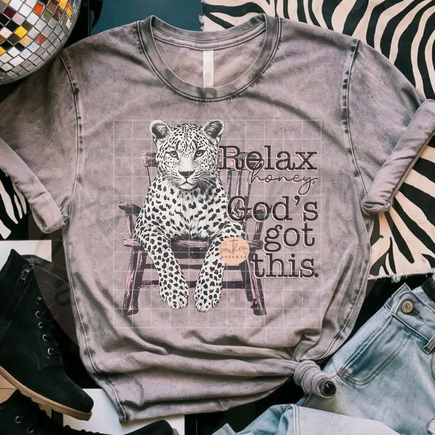 Relax Honey, God's Got This PNG Digital Download