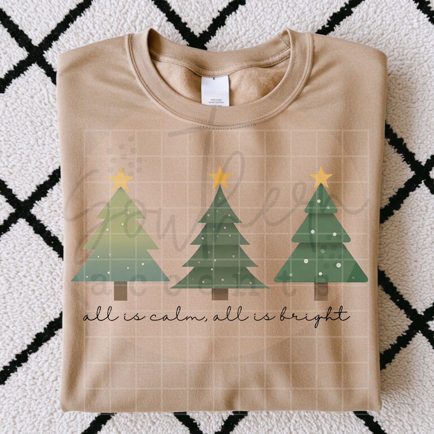 All is Calm, All is Bright PNG Digital Download