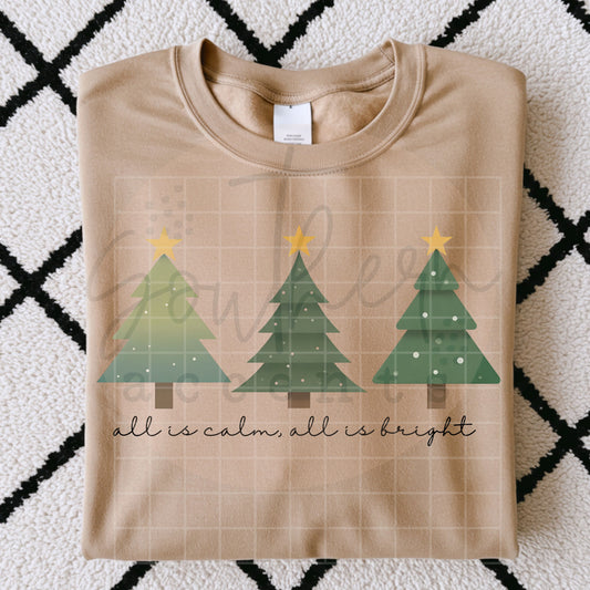 All is Calm, All is Bright PNG Digital Download