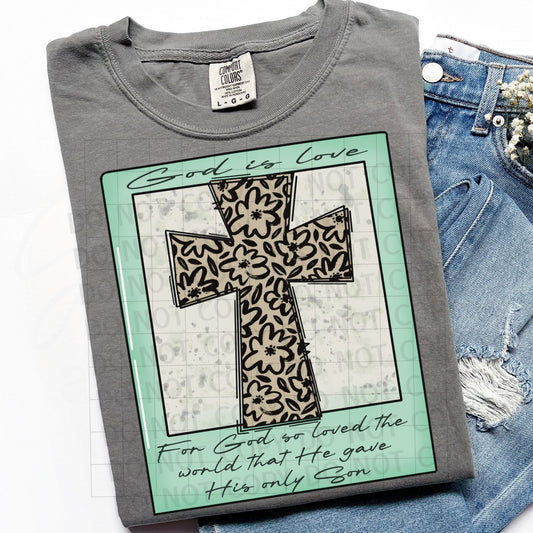 Cross Polaroid PNG Digital Download