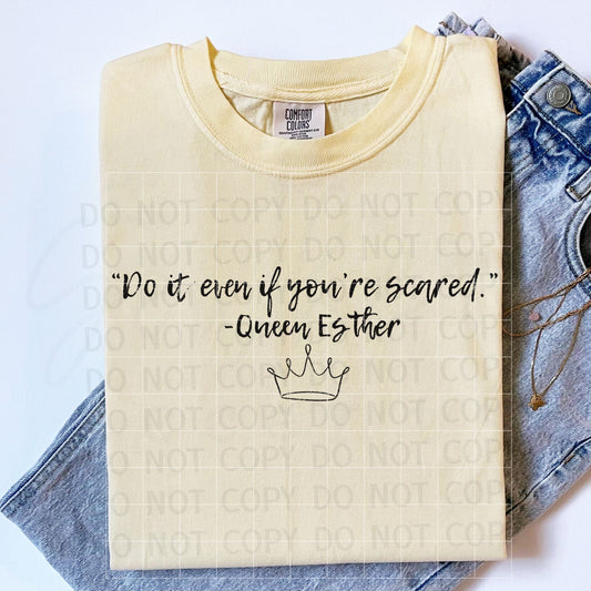 Do it Even if You're Scared PNG Digital Download