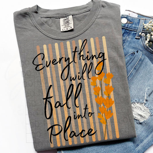 Everything Will Fall into Place PNG Digital Download