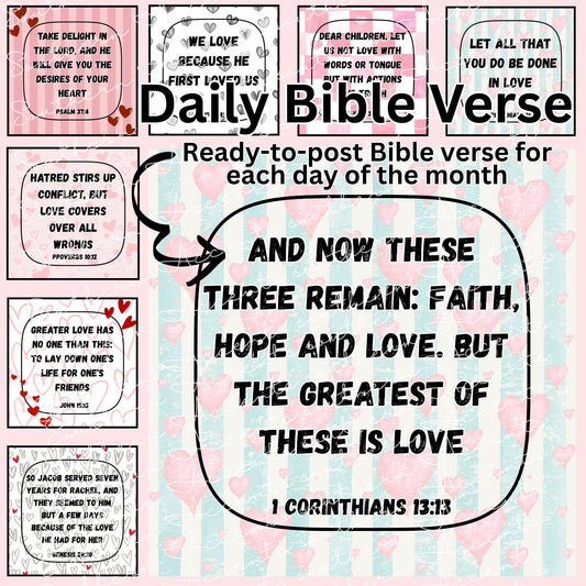 February Daily Bible Verse Bundle