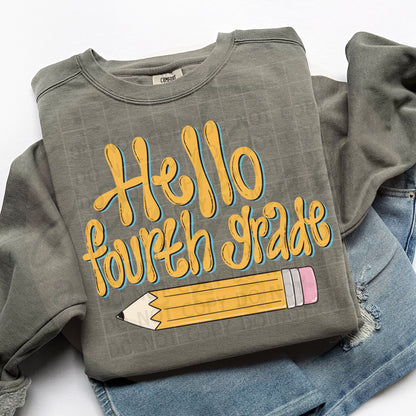 Hello Grade Back to School Bundle PNG Digital Download