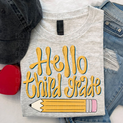 Hello Grade Back to School Bundle PNG Digital Download