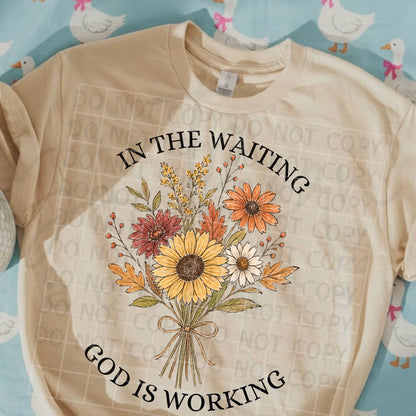 In the Waiting God is Working PNG Digital Download
