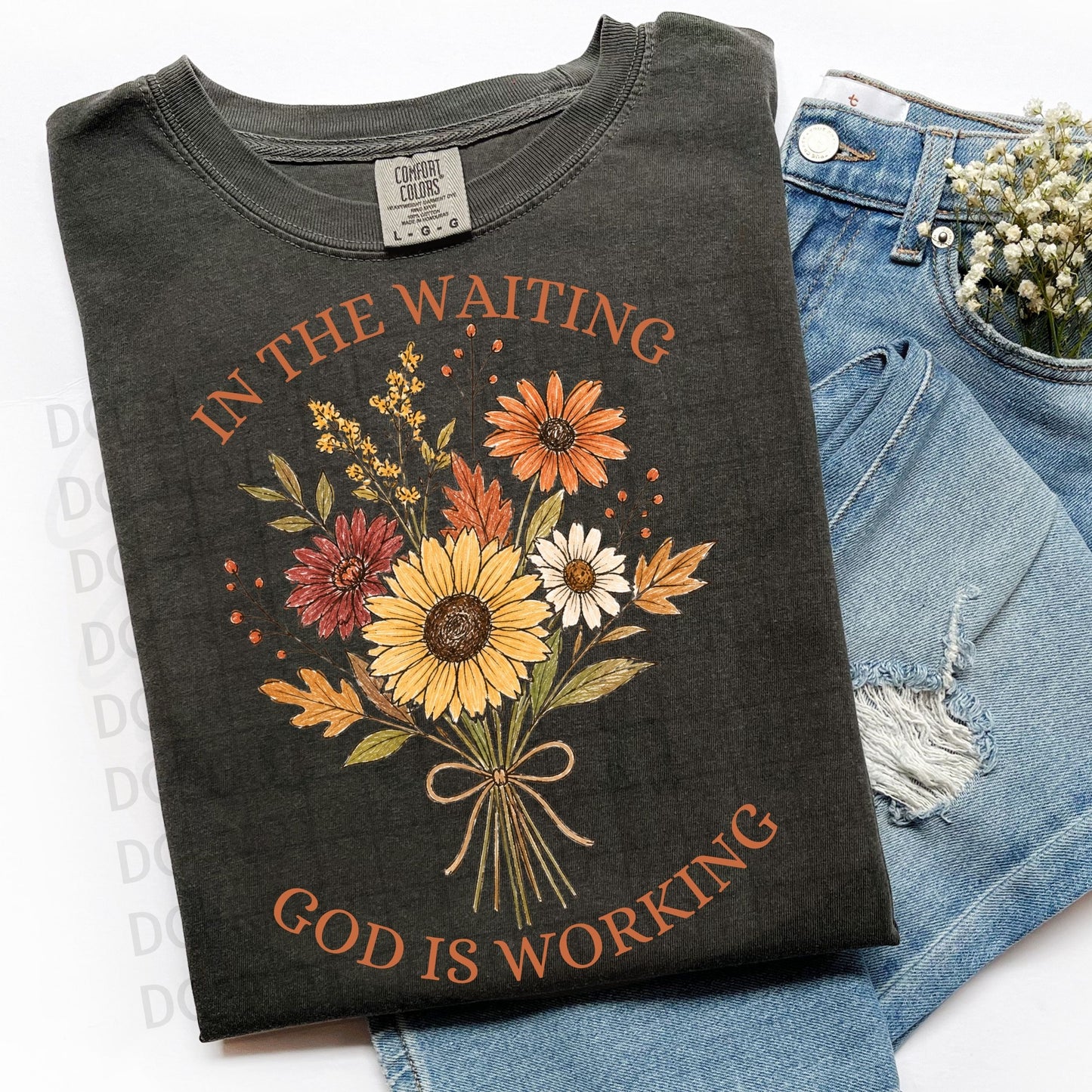 In the Waiting God is Working PNG Digital Download