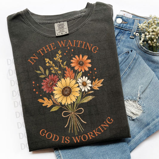 In the Waiting God is Working PNG Digital Download