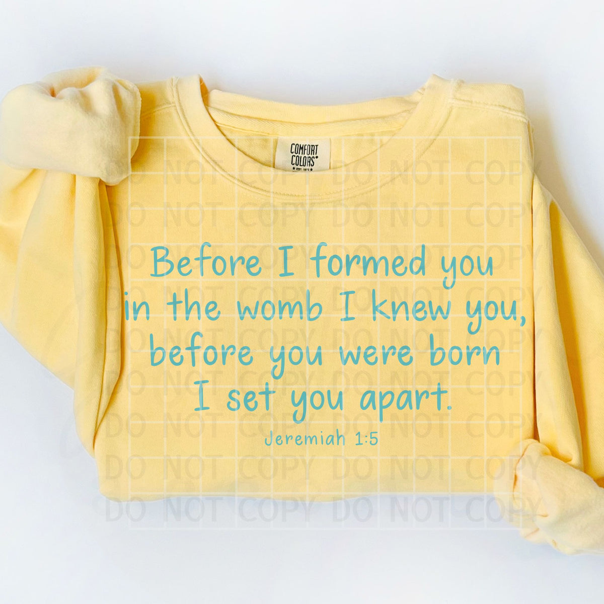 Jeremiah 1:5 Set Apart PNG Digital Download