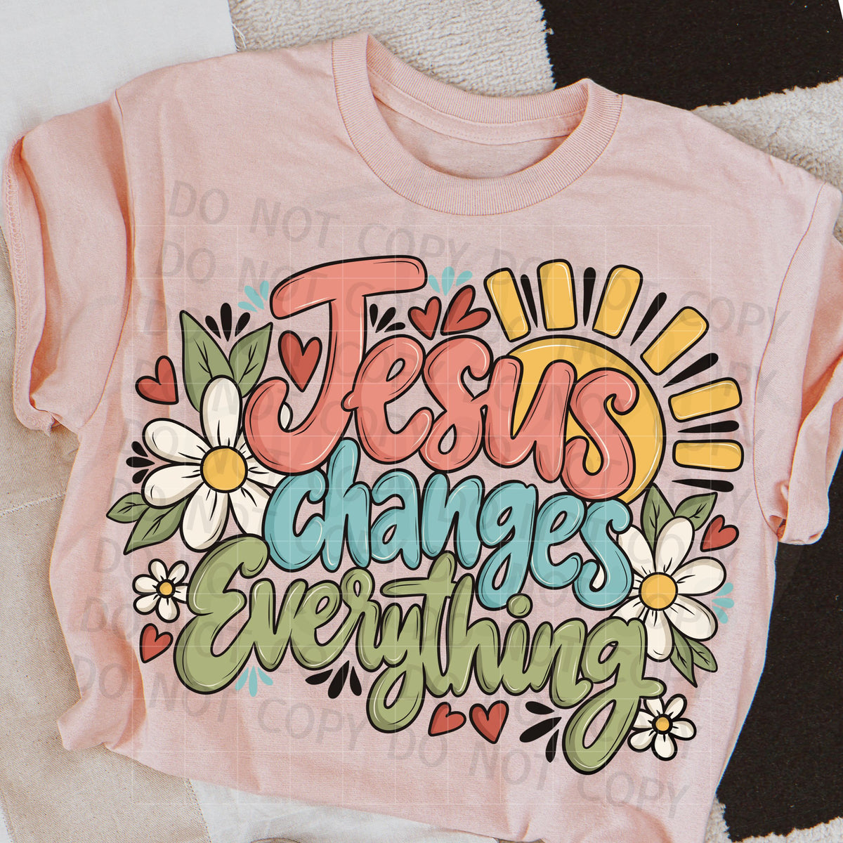 Jesus Changes Everything PNG Digital Download