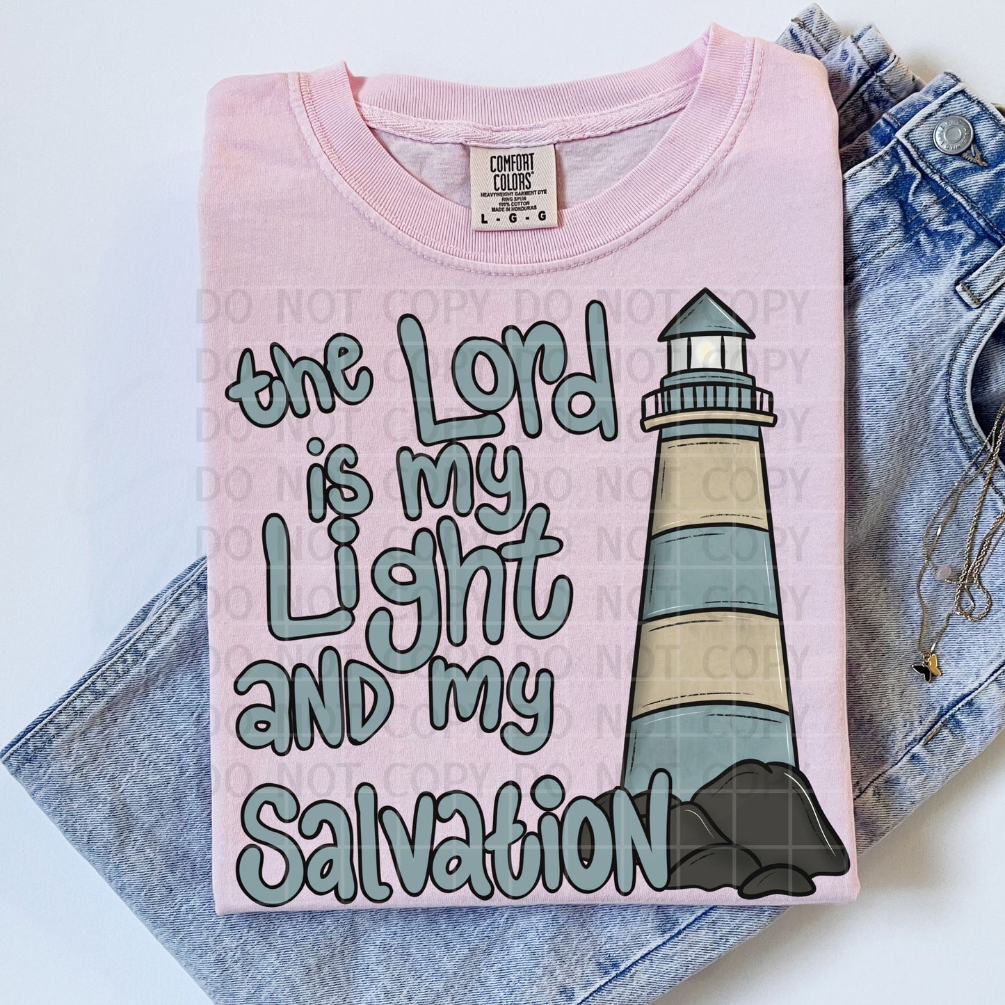 The Lord is my Light PNG Digital Download