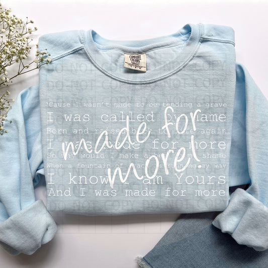 Made for More PNG Digital Download
