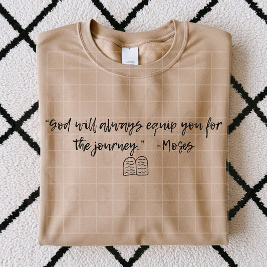 God Will Equip You for the Journey PNG Digital Download