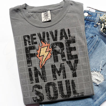 Revival Fire in My Soul PNG Digital Download