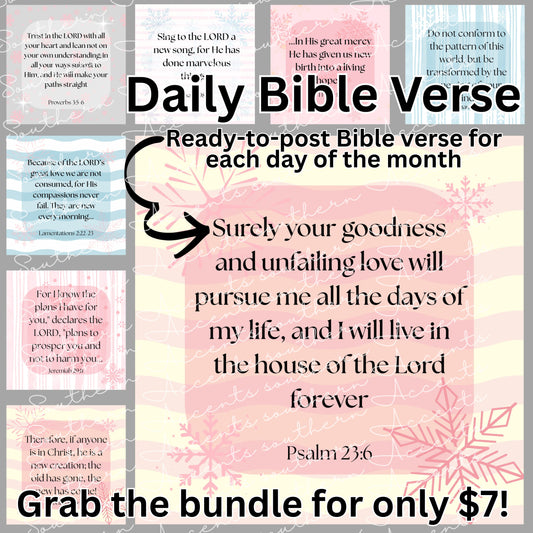 January Daily Bible Verse Bundle