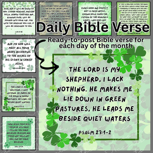 March Daily Bible Verse Bundle