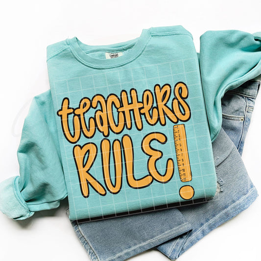 Teachers Rule PNG Digital Download