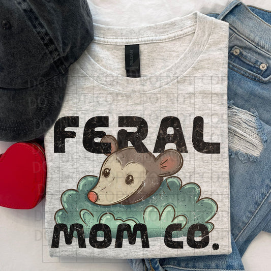 Feral Mom Co PNG Digital Download