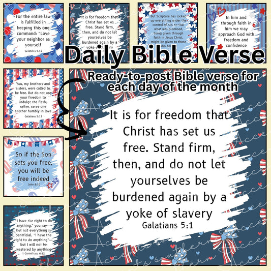 July Daily Bible Verse Bundle